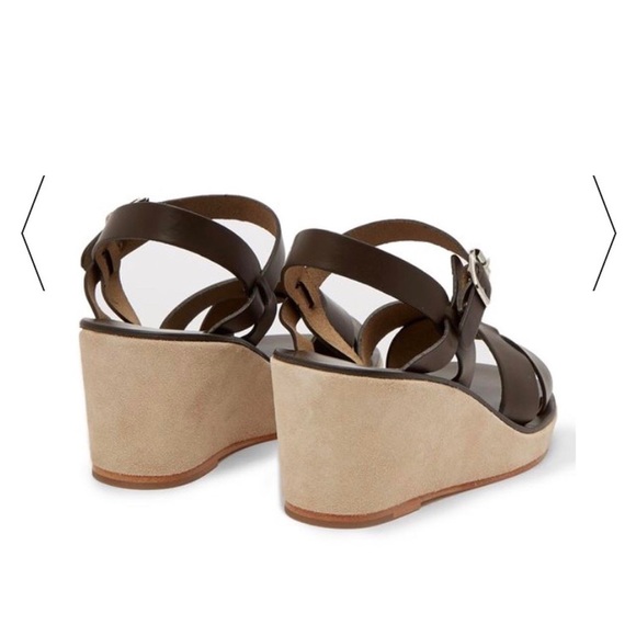 A.P.C Judith sandals in black - Picture 3 of 4